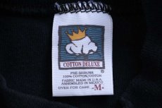 画像6: 90s IBM ロゴ刺繍 モックネック コットン 長袖Tシャツ 黒 M (6)
