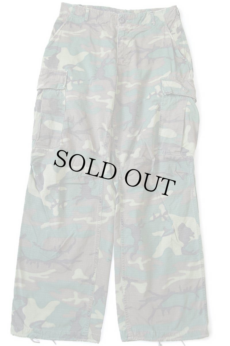 画像2: 60s 米軍 U.S.ARMY ERDL グリーンリーフカモ ジャングルファティーグパンツ S-R (2)