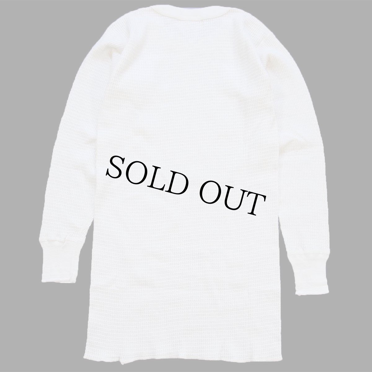 画像3: デッドストック★60s HANES Insul Knit コットン サーマルシャツ ナチュラル ボーイズXL (3)