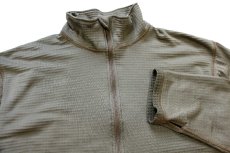 画像3: 米軍 ECWCS GEN3 LEVEL2 グリッドフリースシャツ コヨーテブラウン L-L (3)