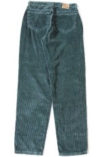 画像3: 90s USA製 Leeリー 305 太畝 コーデュロイパンツ グリーン 10 MED (3)