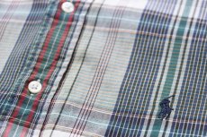 画像5: 90s ラルフローレン マドラスチェック ボタンダウン コットンシャツ XL★インド綿 (5)