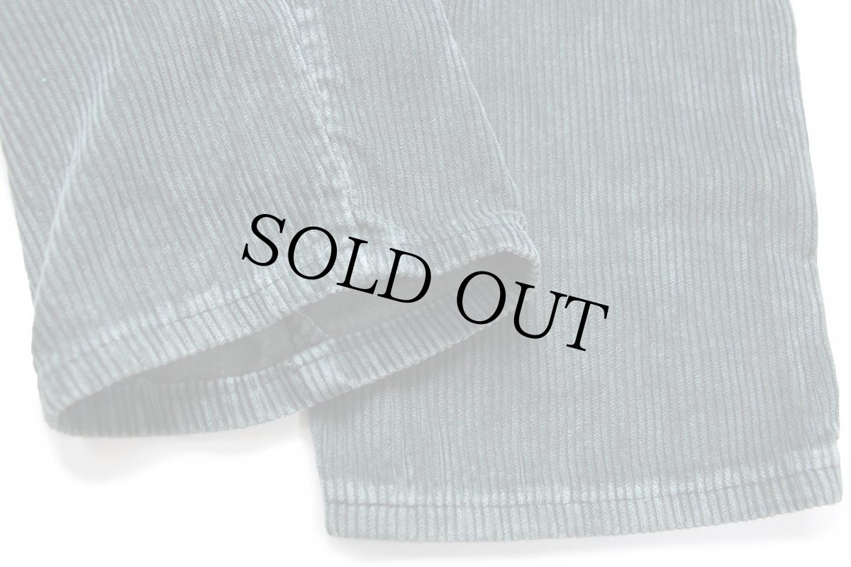 画像8: 90s USA製 Leeリー 305 太畝 コーデュロイパンツ グリーン 10 MED (8)