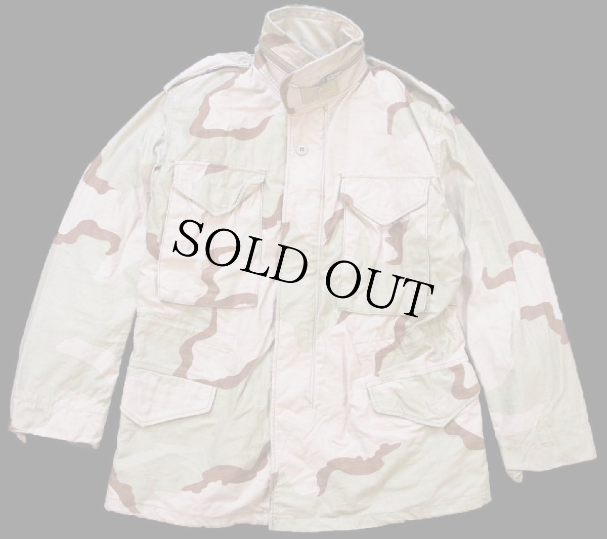 画像1: 80s 米軍 U.S.ARMY デザートカモ M-65 フィールドジャケット S-S (1)