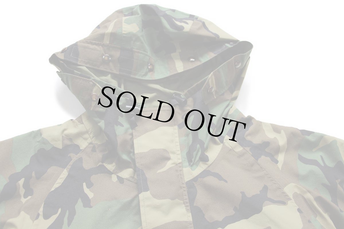 画像3: 90s 米軍 U.S.ARMY ECWCS GEN1 ペンキ飛び ウッドランドカモ GORE-TEXゴアテックスパーカー M-L (3)
