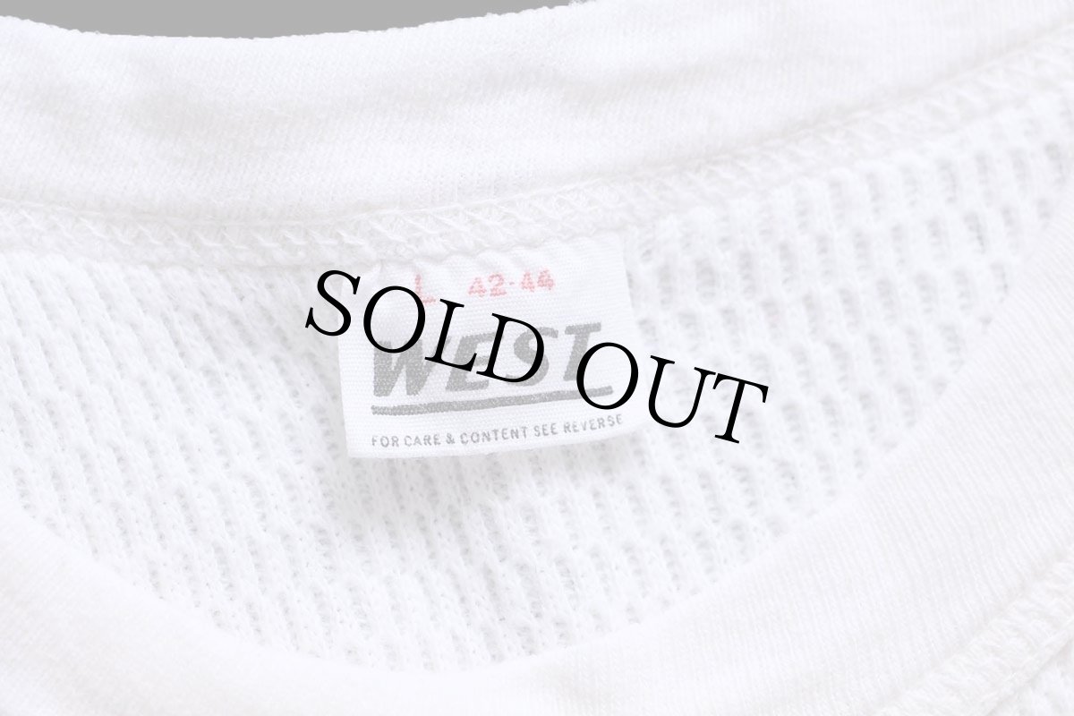 画像5: 70s WEST コットン サーマルシャツ ナチュラル L (5)