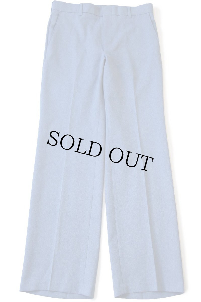画像2: 80s Levi'sリーバイス Action Slacks STA-PRESTスタプレ スラックス ポリエステルパンツ 杢ブルーグレー W32 (2)