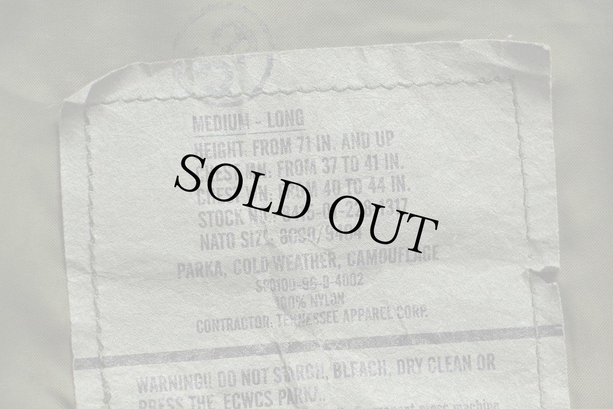 画像4: 90s 米軍 U.S.ARMY ECWCS GEN1 ペンキ飛び ウッドランドカモ GORE-TEXゴアテックスパーカー M-L (4)