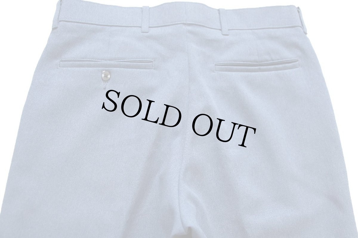 画像5: 80s Levi'sリーバイス Action Slacks STA-PRESTスタプレ スラックス ポリエステルパンツ 杢ブルーグレー W32 (5)