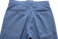 画像5: 80s Levi'sリーバイス Action Slacks STA-PRESTスタプレ スラックス ポリエステルパンツ 杢ブルーグレー W32 (5)