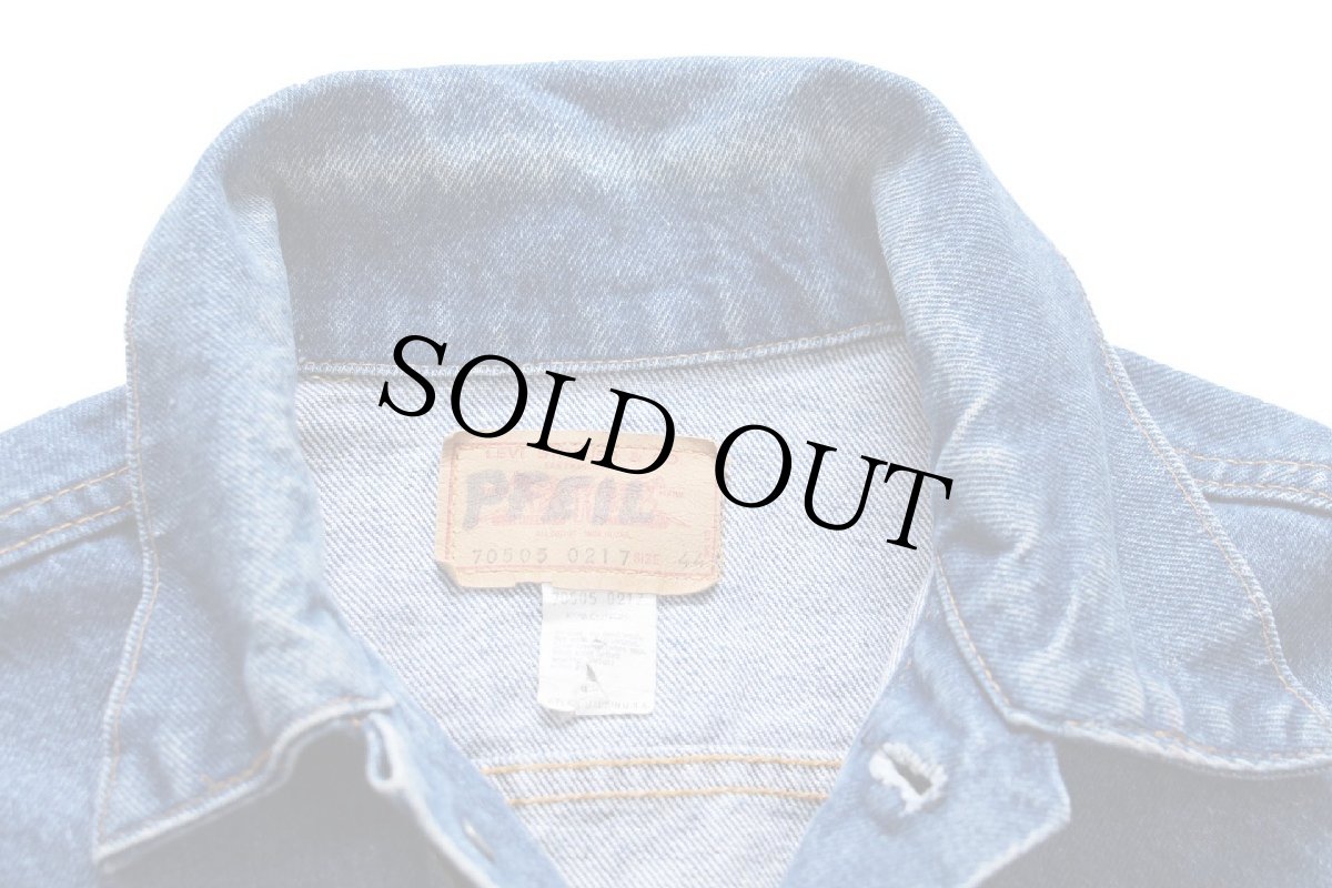 画像4: 70s USA製 Levi'sリーバイス 70505 デニムジャケット 44 (4)