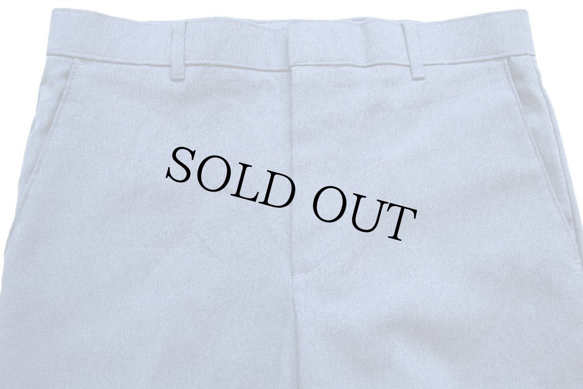 画像4: 80s Levi'sリーバイス Action Slacks STA-PRESTスタプレ スラックス ポリエステルパンツ 杢ブルーグレー W32 (4)