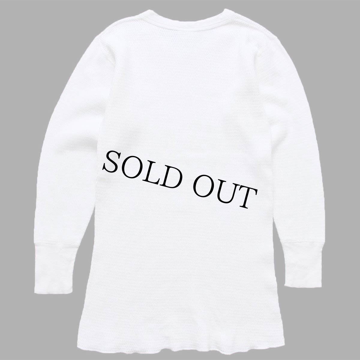 画像3: 70s WEST コットン サーマルシャツ ナチュラル L (3)