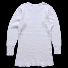 画像3: 70s WEST コットン サーマルシャツ ナチュラル L (3)