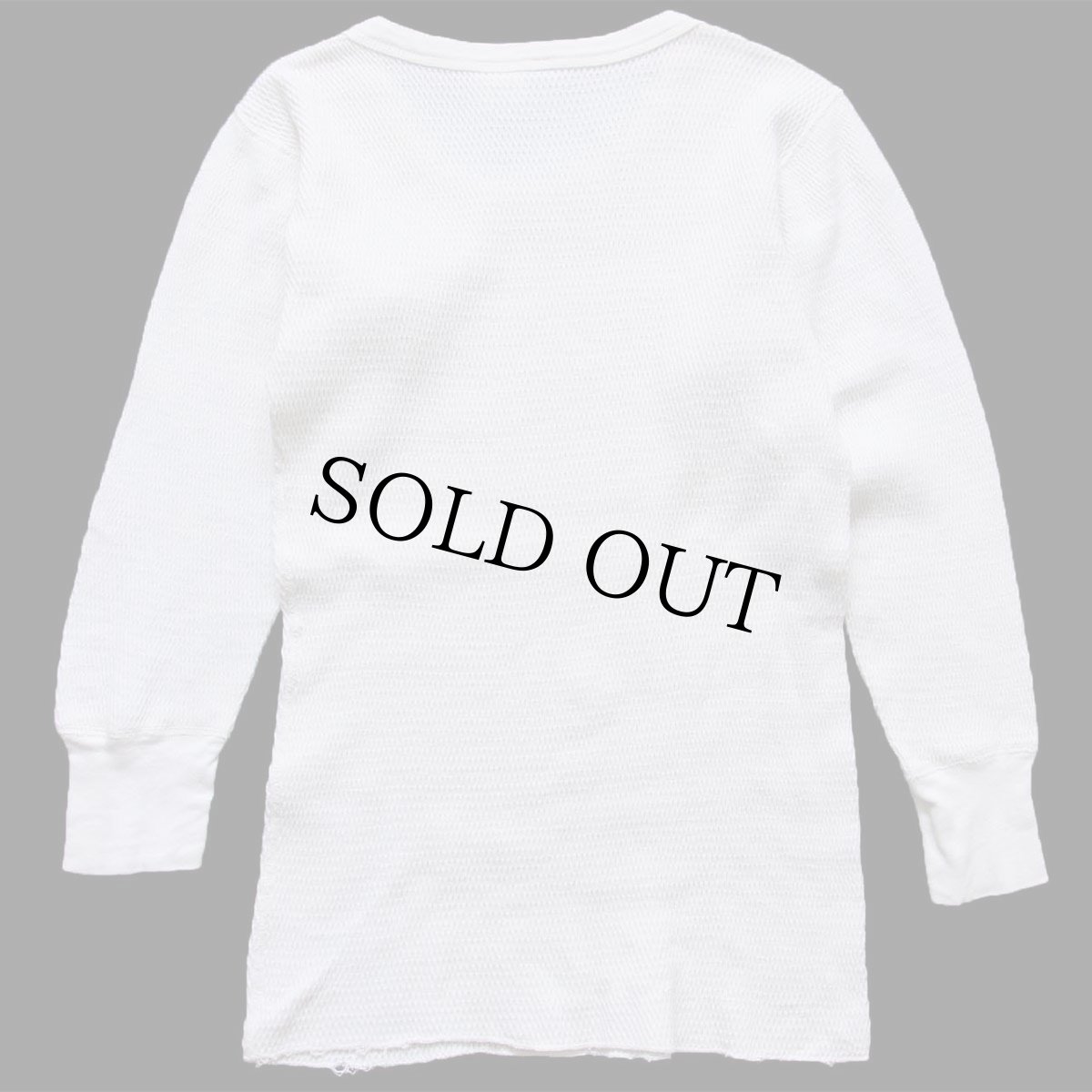 画像3: 70s Archdale コットン サーマルシャツ ナチュラル L (3)