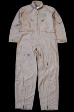 画像2: 12 米軍 CWU-27/P カバーオール NOMEX フライトスーツ タン 42R★つなぎ (2)