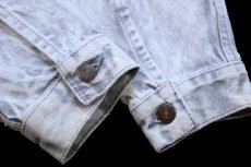 画像7: 80s USA製 Levi'sリーバイス 70507 ケミカルウォッシュ グレー デニムジャケット 4ポケット L★アシッド (7)