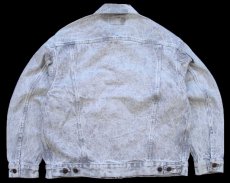 画像2: 80s USA製 Levi'sリーバイス 70507 ケミカルウォッシュ グレー デニムジャケット 4ポケット L★アシッド (2)