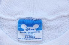 画像5: 80s USA製 Disney MGM STUDIOS THEME PARK ディズニー ミッキー マウス スウェット 白 XL (5)