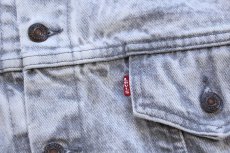 画像5: 80s USA製 Levi'sリーバイス 70507 ケミカルウォッシュ グレー デニムジャケット 4ポケット L★アシッド (5)