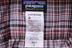 画像4: patagoniaパタゴニア Fezzman Shirt マドラスチェック 半袖 オーガニックコットン混 シャツ L (4)