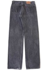 画像3: 90s USA製 Levi'sリーバイス 501 先染め ブラック デニムパンツ W34 L34 (3)