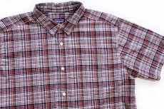 画像3: patagoniaパタゴニア Fezzman Shirt マドラスチェック 半袖 オーガニックコットン混 シャツ L (3)