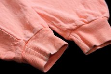 画像7: 80s USA製 cottontops KEY WEST ひび割れプリント コットン スウェット サーモンピンク L (7)