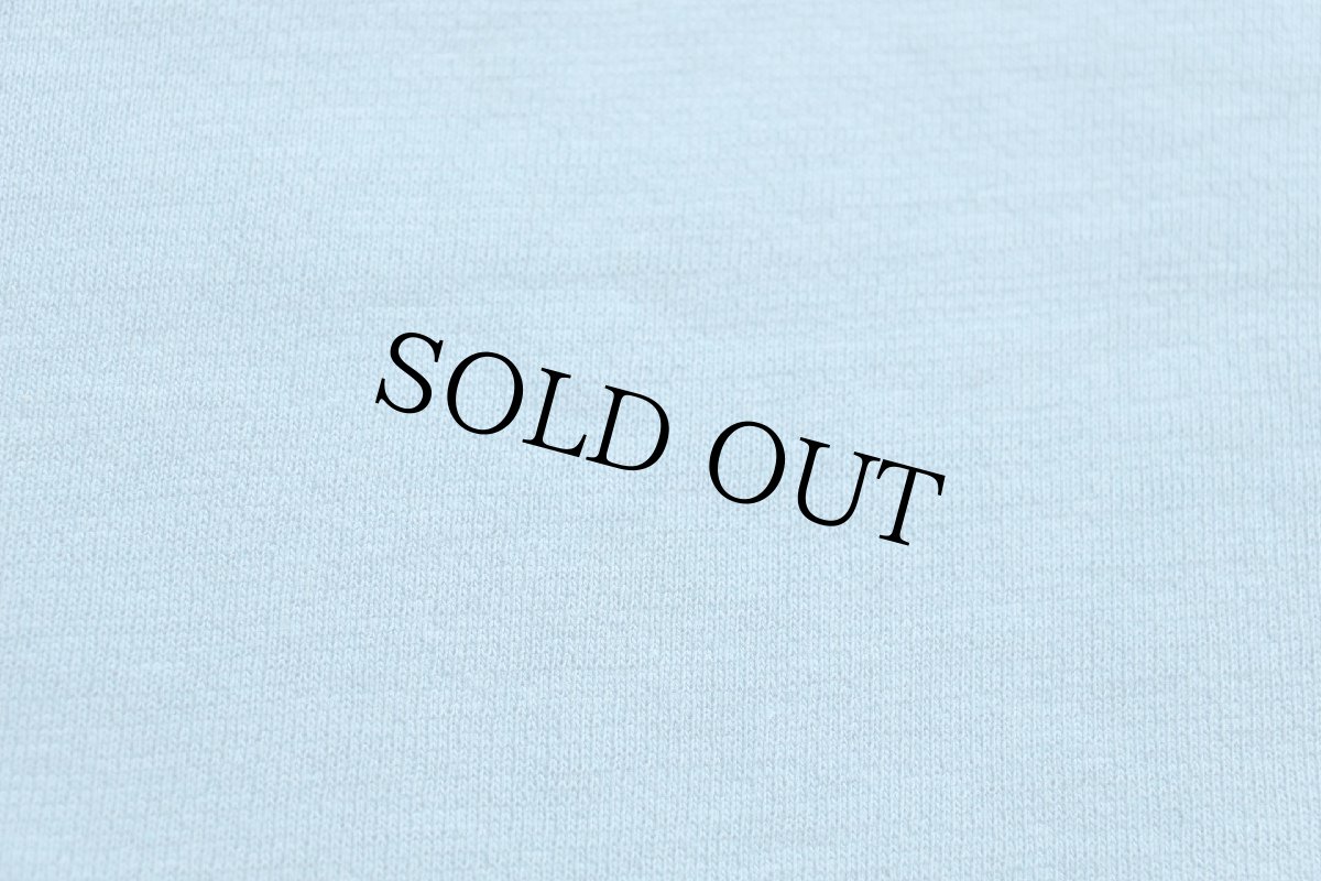 画像5: 60s UNKNOWN 無地 コットン 半袖スウェット 水色 フェード★ブランク (5)