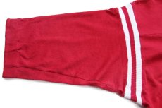 画像6: 70s USA製 ARTEX WISCONSIN BADGERS アメフト バッキー マスコット コットン フットボールTシャツ 濃赤 XL (6)