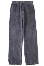 画像2: 90s USA製 Levi'sリーバイス 501 先染め ブラック デニムパンツ W34 L34 (2)