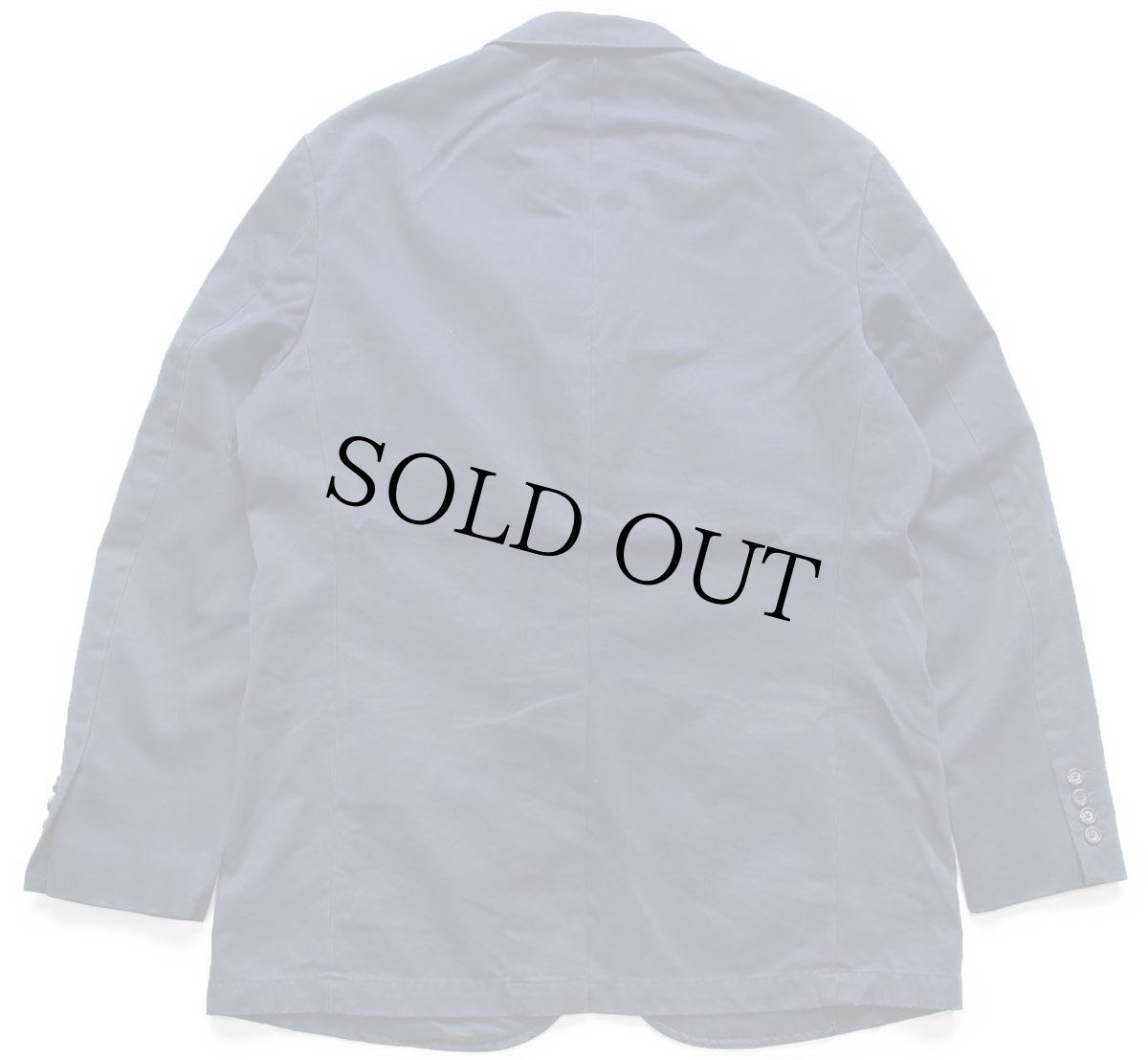 画像2: 00s ポロ ラルフローレン 3つボタン コットンツイル テーラードジャケット 紺 L★ブレザー (2)