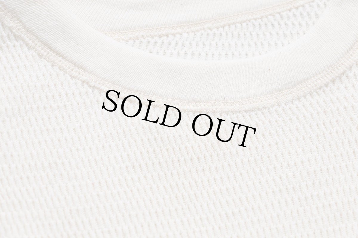 画像5: 80s 米軍 コットン サーマルシャツ ナチュラル L (5)