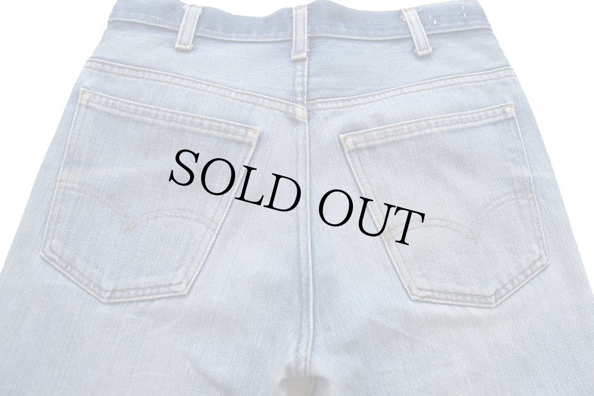 画像5: 70s USA製 Levi'sリーバイス 646 デニムパンツ ヒゲ W32 L31★ベルボトム フレア (5)