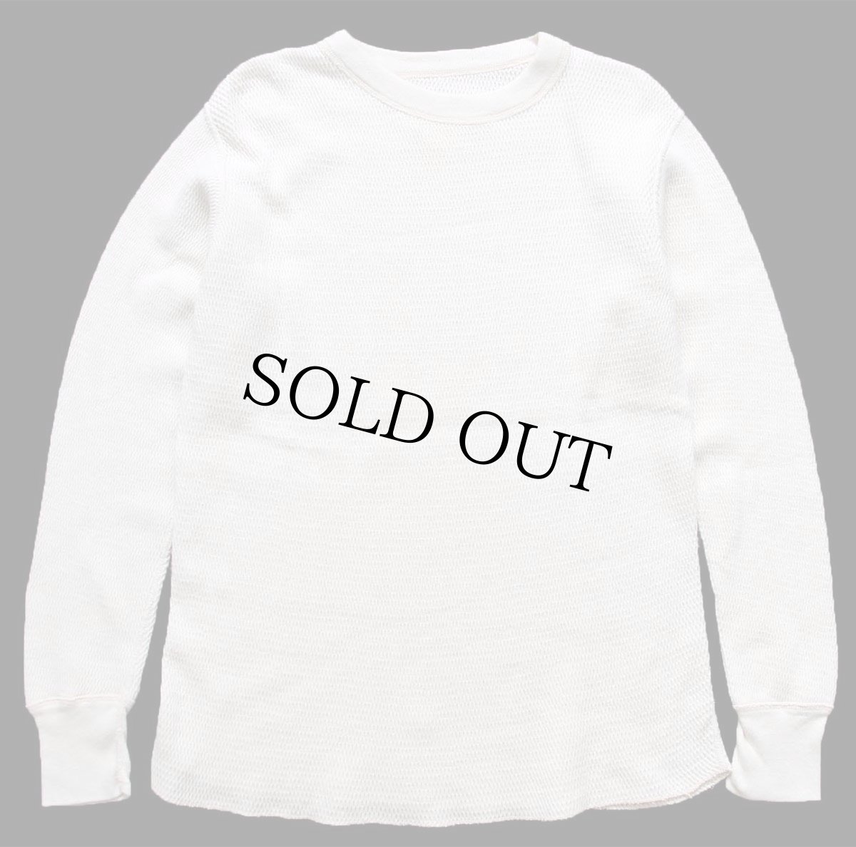 画像2: 80s 米軍 コットン サーマルシャツ ナチュラル L (2)