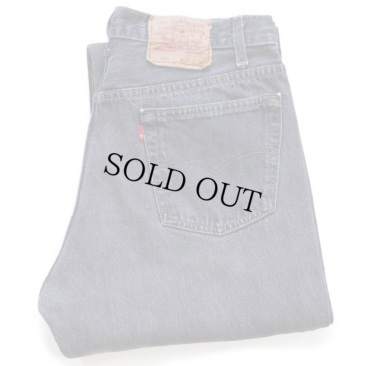 画像1: 90s USA製 Levi'sリーバイス 501 先染め ブラック デニムパンツ W34 L34 (1)
