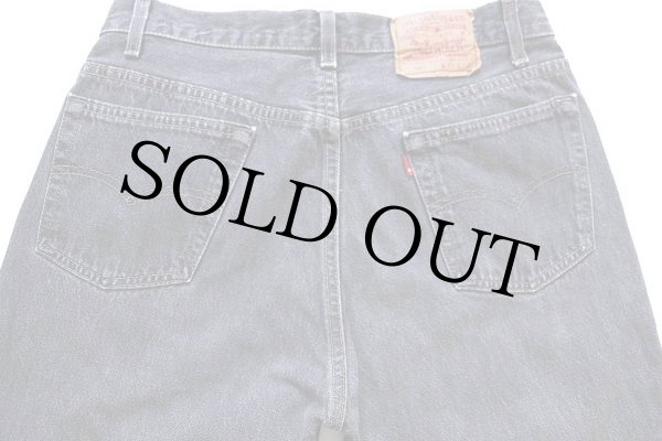 90s USA製 Levi'sリーバイス 501 先染め ブラック デニムパンツ W34