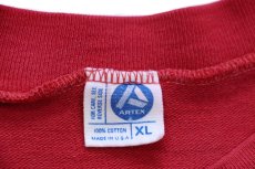 画像5: 70s USA製 ARTEX WISCONSIN BADGERS アメフト バッキー マスコット コットン フットボールTシャツ 濃赤 XL (5)
