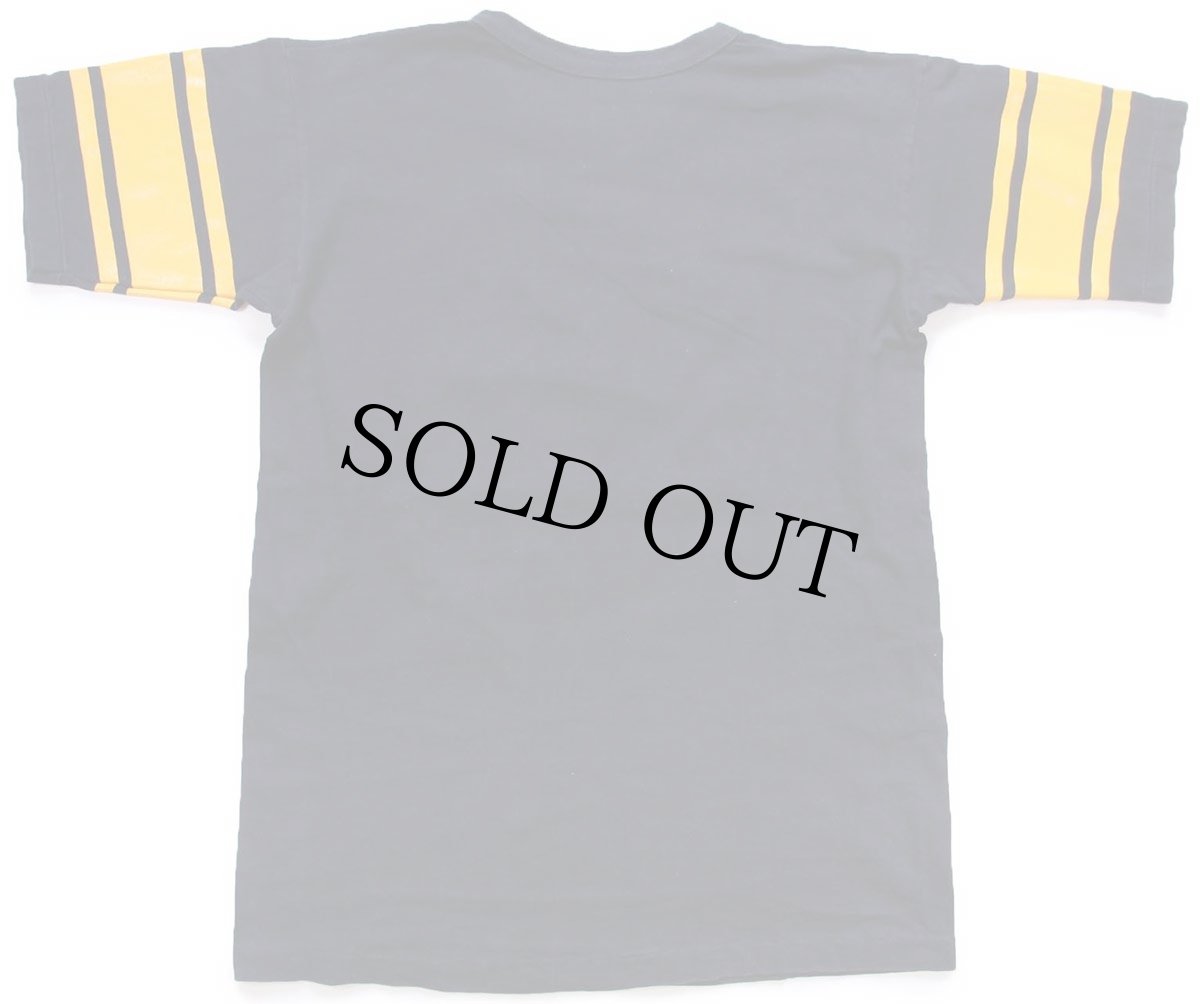 画像2: 70s USA製 Championチャンピオン IOWA 80 ナンバリング コットン フットボールTシャツ 黒 L (2)