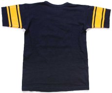 画像2: 70s USA製 Championチャンピオン IOWA 80 ナンバリング コットン フットボールTシャツ 黒 L (2)