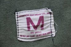 画像4: 60s CHAMPIONチャンピオン タタキタグ 12 ナンバリング コットン フットボールTシャツ グリーン フェード M (4)