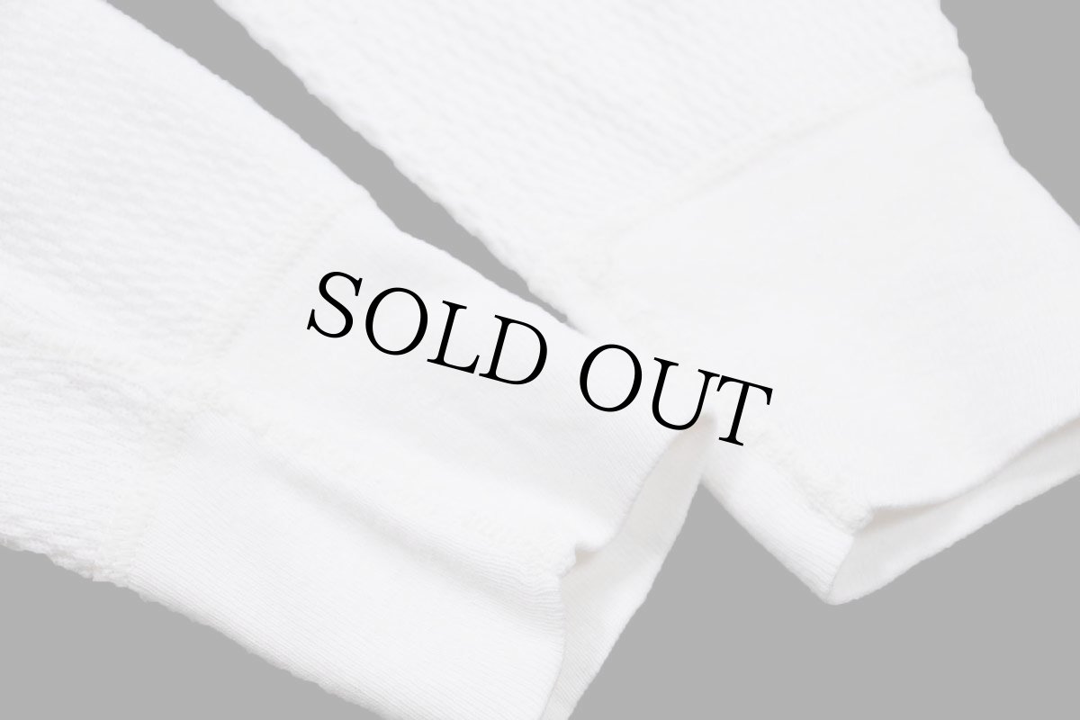 画像7: 80s USA製 JOCKEY コットン サーマルシャツ ナチュラル L (7)