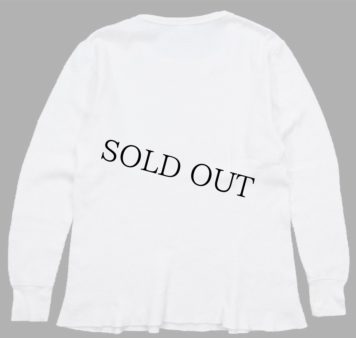 画像3: 80s USA製 JOCKEY コットン サーマルシャツ ナチュラル L (3)