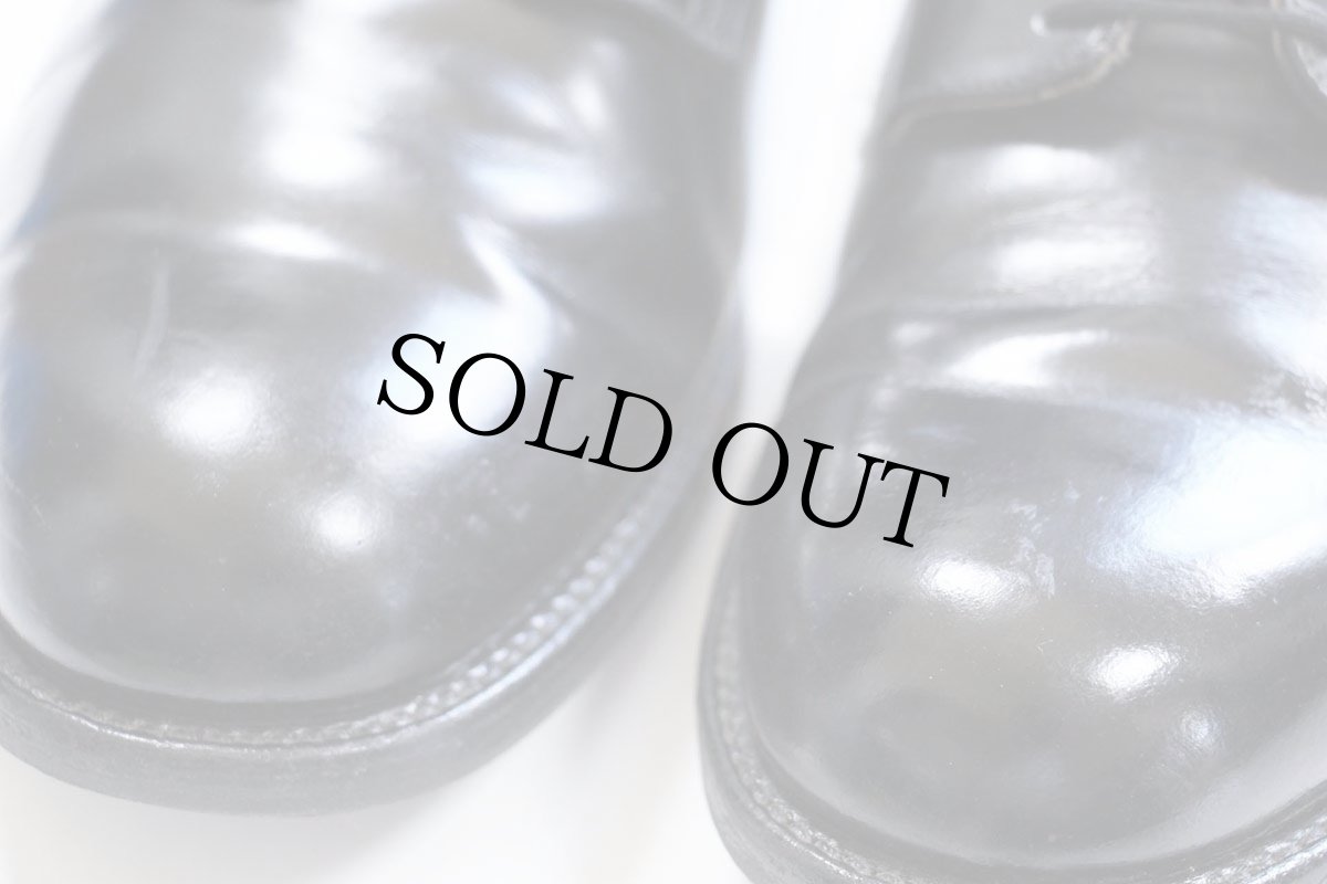 画像8: 80s 米軍 サービスシューズ レザーシューズ 黒 10W★革靴 (8)