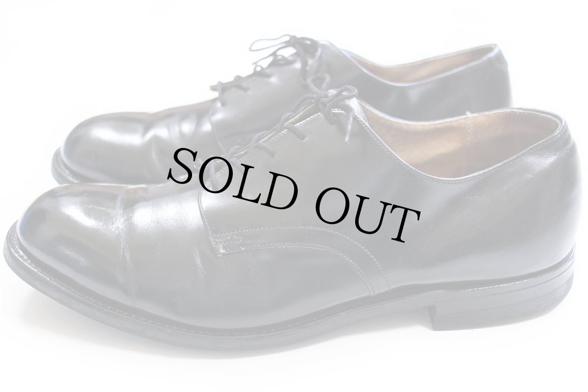 画像2: 80s 米軍 サービスシューズ レザーシューズ 黒 10W★革靴 (2)