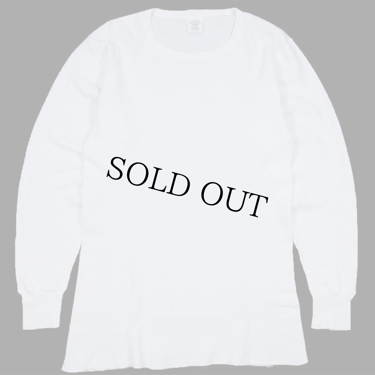 画像2: 90s USA製 J.E.MORGAN コットン サーマルシャツ ナチュラル XL (2)