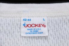 画像5: 80s USA製 JOCKEY コットン サーマルシャツ ナチュラル L (5)