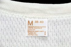 画像5: 80s JCPenney コットン サーマルシャツ ナチュラル M (5)