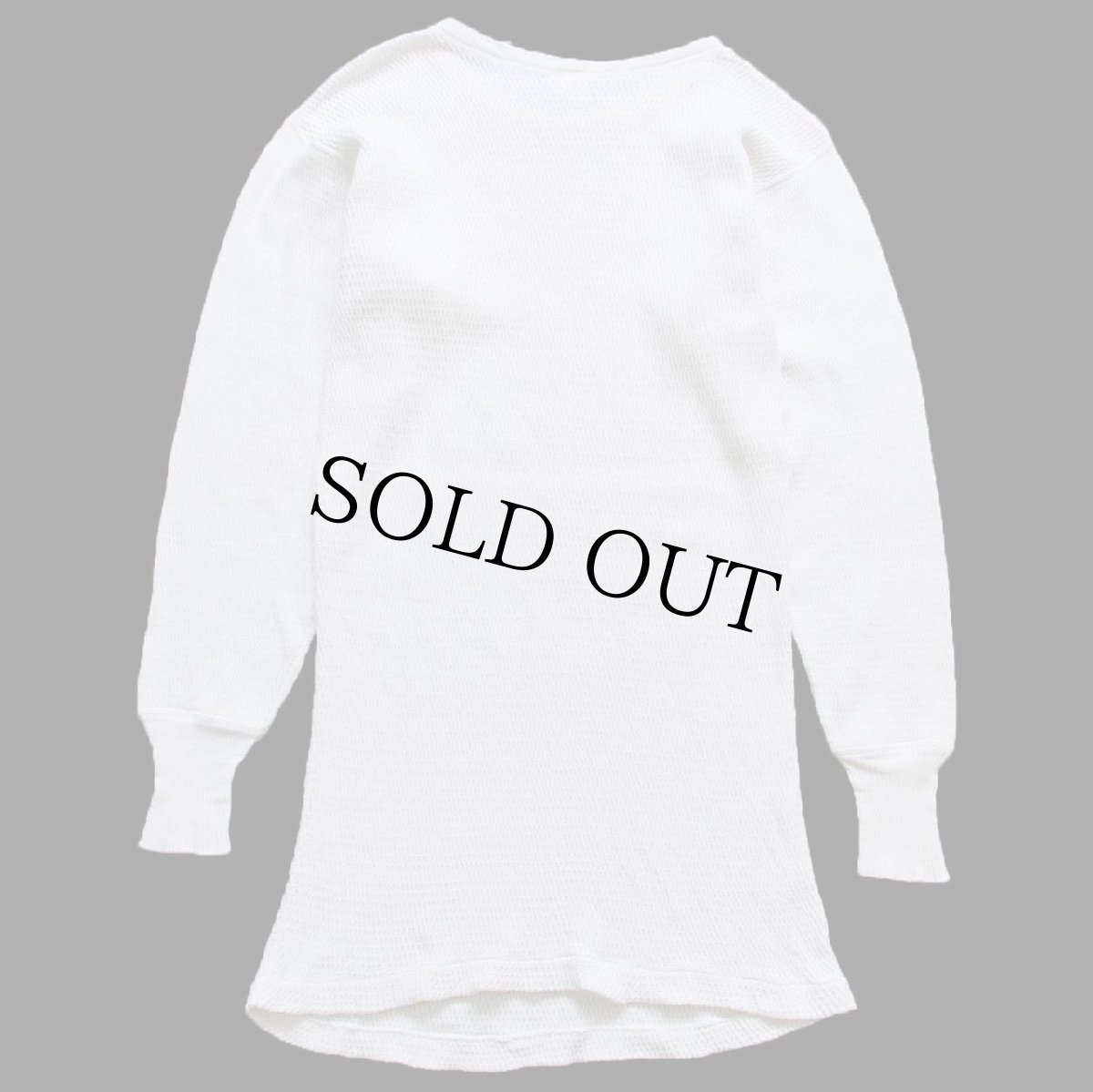 画像3: 60s Penneys TOWNCRAFT ダメージ コットン サーマルシャツ ナチュラル M (3)