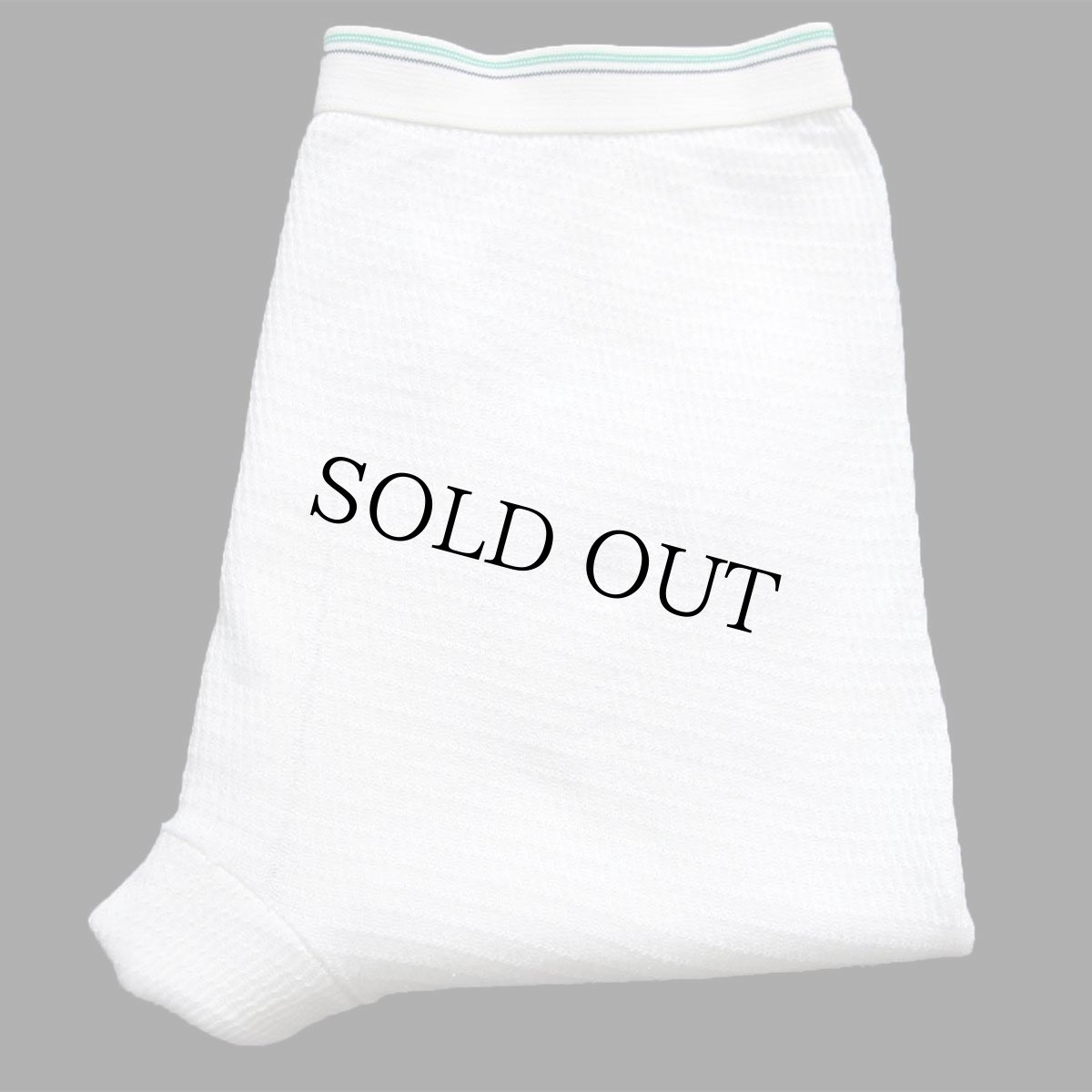 画像1: 80s Hanes サーマルパンツ ナチュラル L (1)